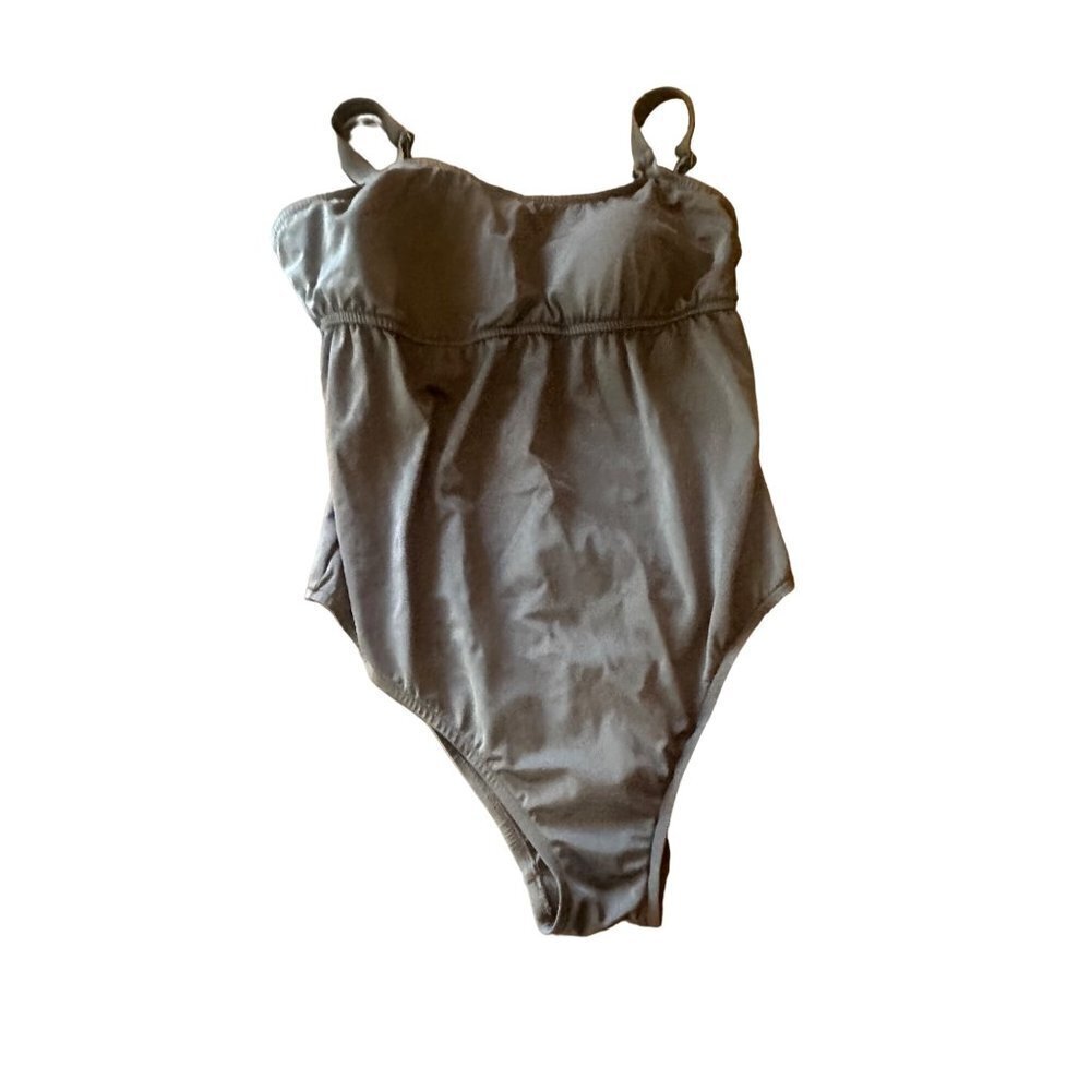 Prego Maternity Swimsuit‎ Black One Piece Size Large Adjustable Straps